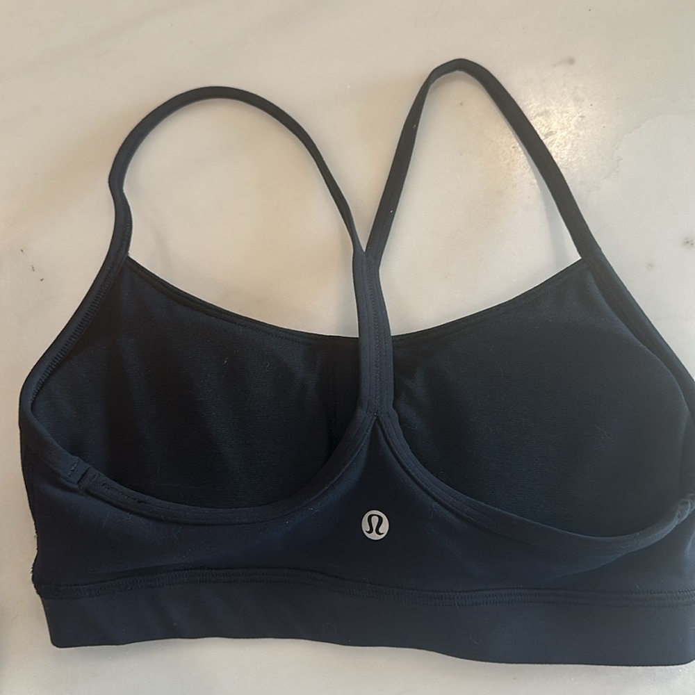Lululemon Black Athletic Sports Bra with Adjustable Straps